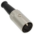 06AL5FX - CONN PLUG FMALE DIN 5POS SOLDER