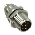 855-006-103R004 - CONN RCPT MALE 6P GOLD SLDR CUP