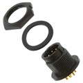 7282-8PG-300 - CONN RCPT MALE 8P GOLD SLDR CUP