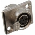 M-XL-4-31 - CONN RCPT FMALE MINI XLR 4P SLDR