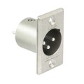XLR332 - CONN RCPT MALE XLR 3P SOLDER CUP