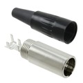 TA4MLX - CONN RCPT MALE MINI XLR 4P SLDR