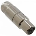 M-XL-4-11M - CONN PLUG FMALE MINI XLR 4P SLDR