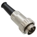 09CL4MX - CONN PLUG MALE DIN 4POS SOLDER