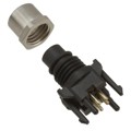 1524789 - CONN RCPT FMALE 4POS GOLD SOLDER