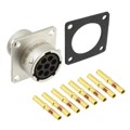 RT00128SNH-K - CONN RCPT FMALE 8POS GOLD CRIMP