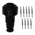 PX0728/P - CONN PLUG MALE 9POS TIN CRIMP