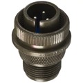 97-3106A-14S-1P(946) - CONN PLUG MALE 3P SILV SLDR CUP