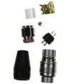 HR25A-7P-4P - CONN PLUG MALE 4P GOLD SLDR CUP