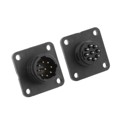 1-206852-1 - CONN RCPT MALE 9POS GOLD SOLDER