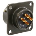 PT02A-12-4P - CONN RCPT MALE 4P GOLD SLDR CUP