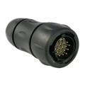 UTS6JC14E18P - CONN PLUG MALE 18P GOLD SLDR CUP