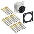 RT0W01419SNH-K - CONN RCPT FMALE 19POS GOLD CRIMP