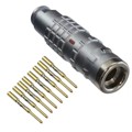 FGG.1K.308.CYCC60Z - CONN PLUG MALE 8POS GOLD CRIMP