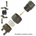MS3126F-16-26P - CONN PLUG MALE 26POS GOLD CRIMP