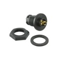 17281-3PG-300 - CONN RCPT MALE 3POS GOLD SOLDER