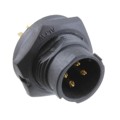 BB-04PMMS-QC8001 - CONN RCPT MALE 4P GOLD SLDR CUP