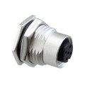 M12A-05PFFS-SF8002 - CONN RCPT FMALE 5P GOLD SLDR CUP