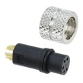 854-005-203RLS4 - CONN PLUG FMALE 5P GOLD SLDR CUP