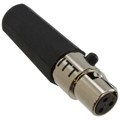 M-XL-3-11L - CONN PLUG FMALE MINI XLR 3P SLDR