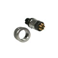858-008-203RLS4 - CONN PLUG FMALE 8P GOLD SLDR CUP
