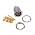 EGG.2B.306.CYM - CONN RCPT FMALE 6POS GOLD CRIMP