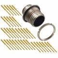 MKJ1A7F13-37PA - CONN RCPT MALE 37POS GOLD CRIMP