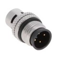858-004-10SRSS4 - M12 4P A-CODE MALE SS SHELL, SS