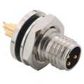 855-003-103R004 - CONN RCPT MALE 3P GOLD SLDR CUP