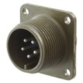 97-3102A-14S-5P - CONN RCPT MALE 5P SILV SLDR CUP