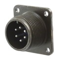 97-3102A-14S-6P - CONN RCPT MALE 6P SILV SLDR CUP