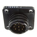 206852-2 - CONN RCPT MALE 9POS GOLD SOLDER