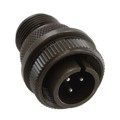 97-3106A-14S-7P - CONN PLUG MALE 3P SILV SLDR CUP