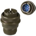 97-3106A-16S-1P - CONN PLUG MALE 7P SILV SLDR CUP