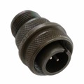 97-3106A-14S-9P - CONN PLUG MALE 2P SILV SLDR CUP