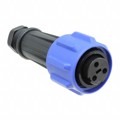 PX0911/03/S/02 - CONN PLUG FMALE 3P NICKEL SCREW