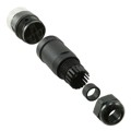 1300170004 - CONN PLUG FMALE 3POS GOLD SCREW