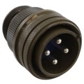 97-3106A-22-22P - CONN PLUG MALE 4P SILV SLDR CUP