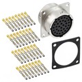 RT0W01832SNH-K - CONN RCPT FMALE 32POS GOLD CRIMP