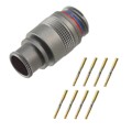 PMN.1M.308.XLMT - CONN RCPT FMALE 8POS GOLD CRIMP