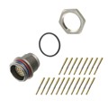 EGN.2M.319.XLM - CONN RCPT FMALE 19POS GOLD CRIMP