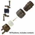 MS3126F14-19 - CONN PLUG MALE 19POS GOLD CRIMP