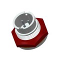 ABD-03PMMS-LC7001 - CONN RCPT MALE 3P GOLD SLDR CUP