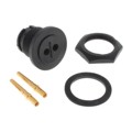 7380-2SG-300 - CONN RCPT FMALE 2POS GOLD CRIMP