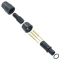 16280-3PG-315 - CONN PLUG MALE 3POS GOLD CRIMP