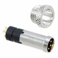 854-005-103RLS4 - CONN RCPT MALE 5P GOLD SLDR CUP