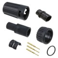 6280-3PG-513 - CONN PLUG MALE 3POS GOLD CRIMP