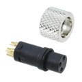 854-003-203RLS4 - CONN PLUG FMALE 3P GOLD SLDR CUP