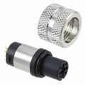 858-D04-203RSS4 - CONN PLUG FMALE 4P GOLD SLDR CUP