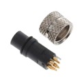 854-006-203RLS4 - CONN PLUG FMALE 6P GOLD SLDR CUP